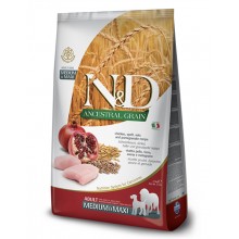 Farmina N&D Ancestral Grain  Canine Adult Medium & Maxi - Chicken & Pomegranate 2.5kg/5.5lb